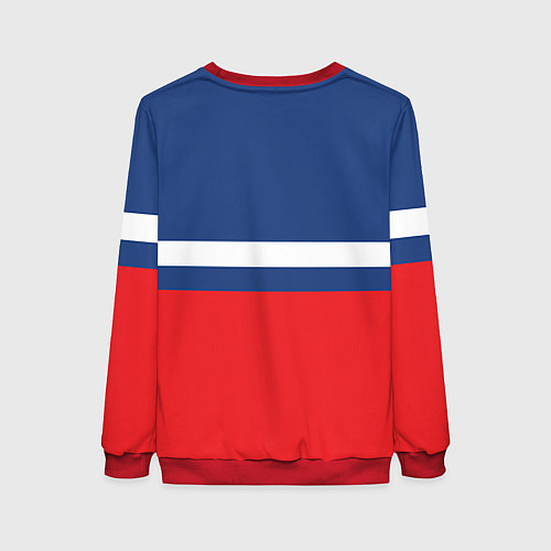 Женский свитшот Флаг космический войск РФ / 3D-Красный – фото 2