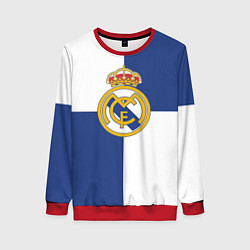 Свитшот женский Real Madrid: Blue style, цвет: 3D-красный