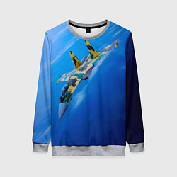 Свитшот женский Су 35, цвет: 3D-меланж