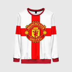 Свитшот женский Manchester Utd: England, цвет: 3D-красный