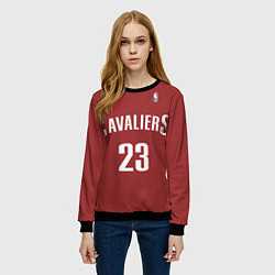 Свитшот женский Cavaliers Cleveland 23: Red, цвет: 3D-черный — фото 2