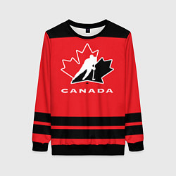Свитшот женский Canada Team, цвет: 3D-черный