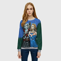 Свитшот женский Король и Шут, цвет: 3D-меланж — фото 2