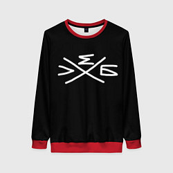 Свитшот женский Хлеб: символ, цвет: 3D-красный