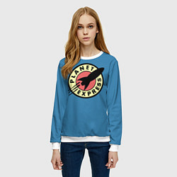 Свитшот женский Planet Express, цвет: 3D-белый — фото 2