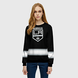Свитшот женский Los Angeles Kings NHL, цвет: 3D-черный — фото 2