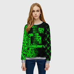 Свитшот женский Королева кальяна, цвет: 3D-меланж — фото 2