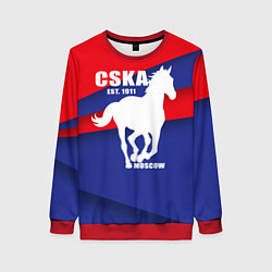 Свитшот женский CSKA est. 1911, цвет: 3D-красный