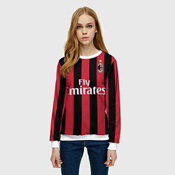 Свитшот женский Milan FC: Form 2018, цвет: 3D-белый — фото 2