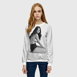 Свитшот женский Selena Gomez: Mono Style, цвет: 3D-белый — фото 2