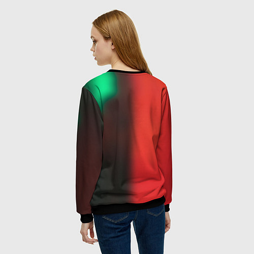 Женский свитшот Dolphin Pain / 3D-Черный – фото 4