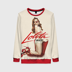 Свитшот женский Lana Del Rey: Lolita, цвет: 3D-красный