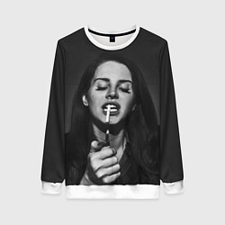 Свитшот женский Lana Del Rey, цвет: 3D-белый