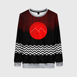 Свитшот женский Twin Peaks Sun, цвет: 3D-меланж
