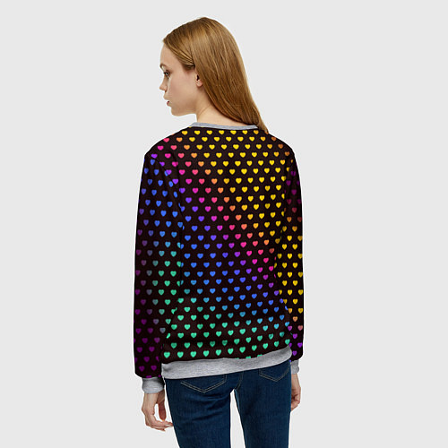Женский свитшот Pop art / 3D-Меланж – фото 4