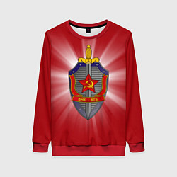 Свитшот женский КГБ, цвет: 3D-красный