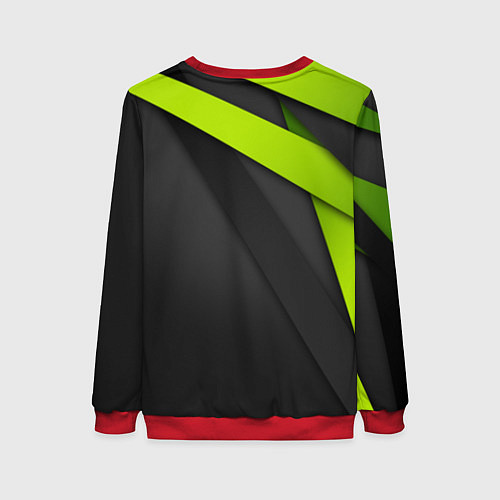 Женский свитшот Спортивная геометрия 6 / 3D-Красный – фото 2