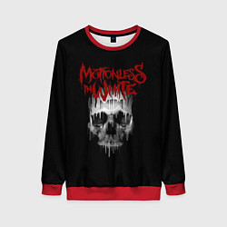 Свитшот женский MIW Skull, цвет: 3D-красный