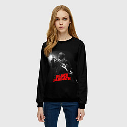 Свитшот женский Black Sabbath, цвет: 3D-черный — фото 2