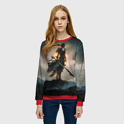 Свитшот женский HellBlade, цвет: 3D-красный — фото 2