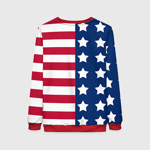 Женский свитшот USA Flag / 3D-Красный – фото 2