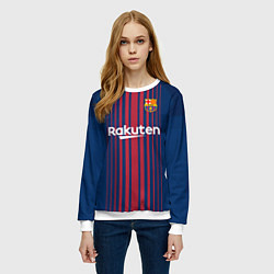Свитшот женский Barcelona FC: Neymar Home 17/18, цвет: 3D-белый — фото 2