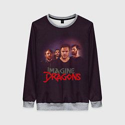 Свитшот женский Группа Imagine Dragons, цвет: 3D-меланж