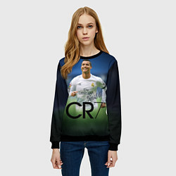 Свитшот женский CR7, цвет: 3D-черный — фото 2