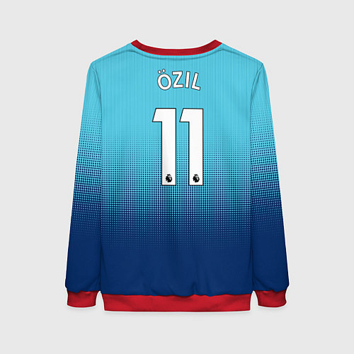 Женский свитшот Arsenal FC: Ozil Blue Away 17/18 / 3D-Красный – фото 2