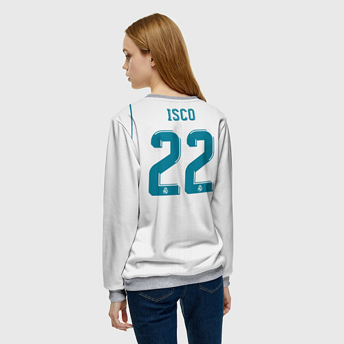 Женский свитшот Real Madrid FC: Isco Home 17/18 / 3D-Меланж – фото 4