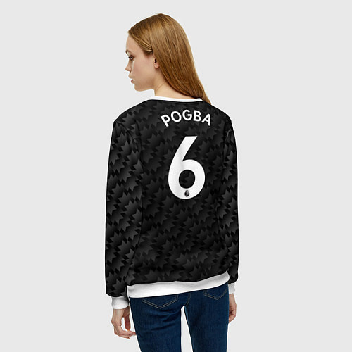 Женский свитшот Man UTD: Pogba Away 17/18 / 3D-Белый – фото 4