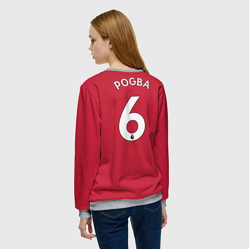 Женский свитшот Man UTD: Pogba Home 17/18 / 3D-Меланж – фото 4