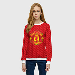 Свитшот женский FC Manchester United: Creative, цвет: 3D-белый — фото 2