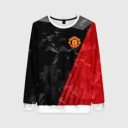 Свитшот женский FC Manchester United: Abstract, цвет: 3D-белый