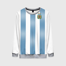 Свитшот женский Сборная Аргентины: ЧМ-2018, цвет: 3D-меланж