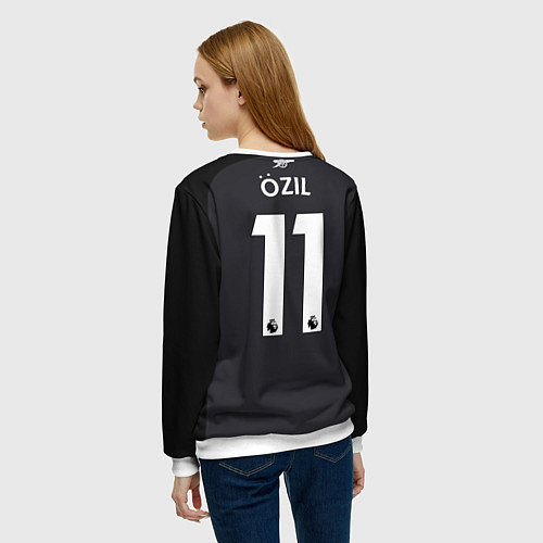 Женский свитшот Ozil away 17-18 / 3D-Белый – фото 4