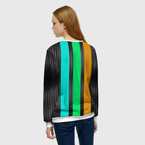 Женский свитшот Imagine Dragons: Evolve Lines / 3D-Белый – фото 4