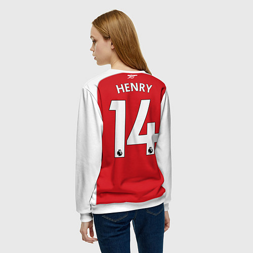 Женский свитшот FC Arsenal: Henry Home 17/18 / 3D-Белый – фото 4