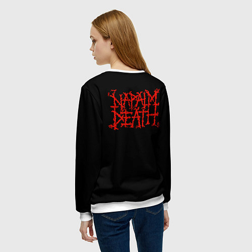 Женский свитшот Napalm Death / 3D-Белый – фото 4
