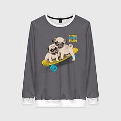 Свитшот женский Street Skate Pups, цвет: 3D-белый