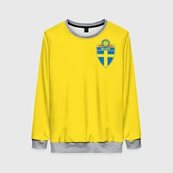 Свитшот женский Сборная Швеции, цвет: 3D-меланж
