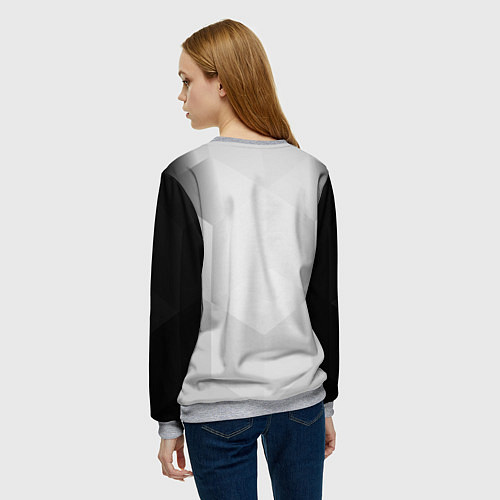 Женский свитшот FC Juventus: Silver Original / 3D-Меланж – фото 4