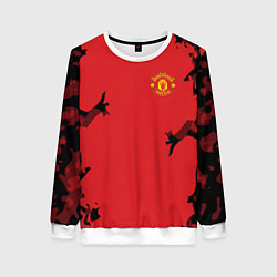 Свитшот женский FC Manchester United: Red Original, цвет: 3D-белый