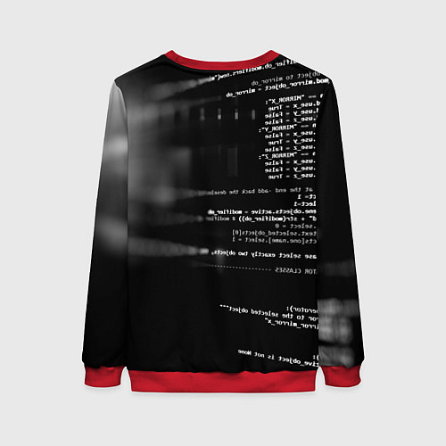Женский свитшот Watch Dogs: Hacker / 3D-Красный – фото 2