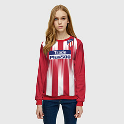 Свитшот женский FC Atletico Madrid: Griezmann Home 18/19, цвет: 3D-красный — фото 2