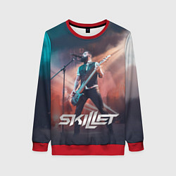 Свитшот женский Skillet: John Cooper, цвет: 3D-красный