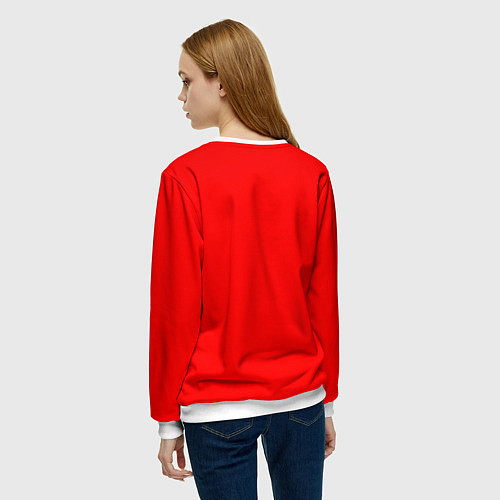 Женский свитшот Татьяна: сделано в СССР / 3D-Белый – фото 4