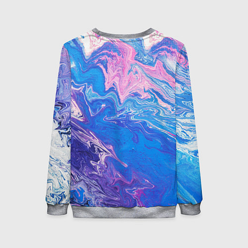 Женский свитшот Tie-Dye Blue & Violet / 3D-Меланж – фото 2