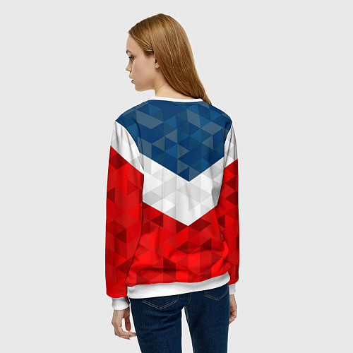 Женский свитшот Форма России / 3D-Белый – фото 4