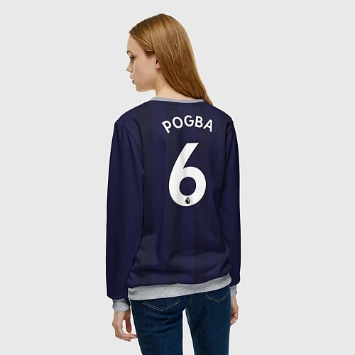 Женский свитшот FC MU: Pogba Away 18/19 / 3D-Меланж – фото 4